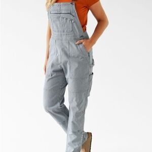Women's Rootstock Gardening Overalls Railroad Stripe